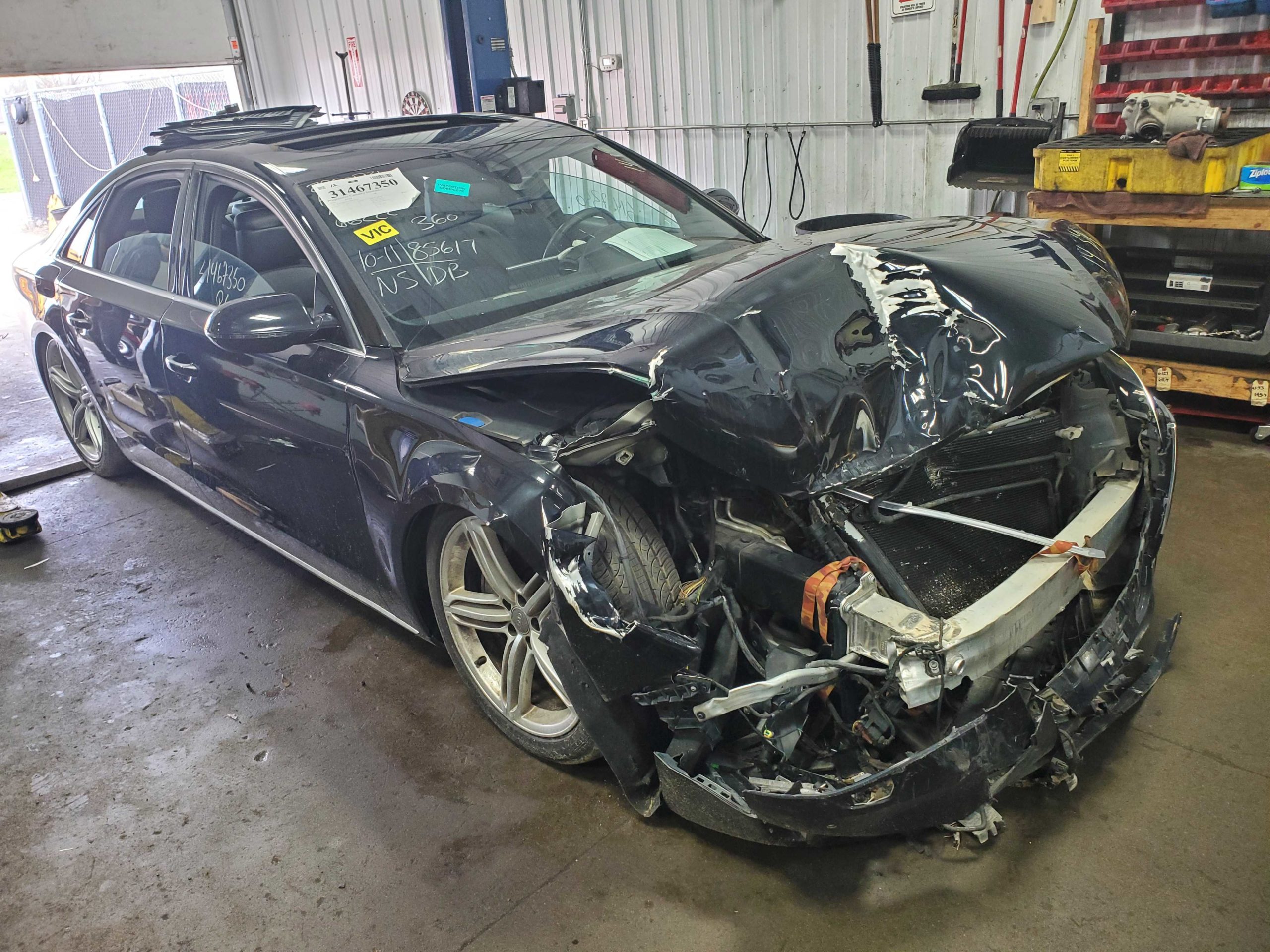 2013 Audi A8 crashed